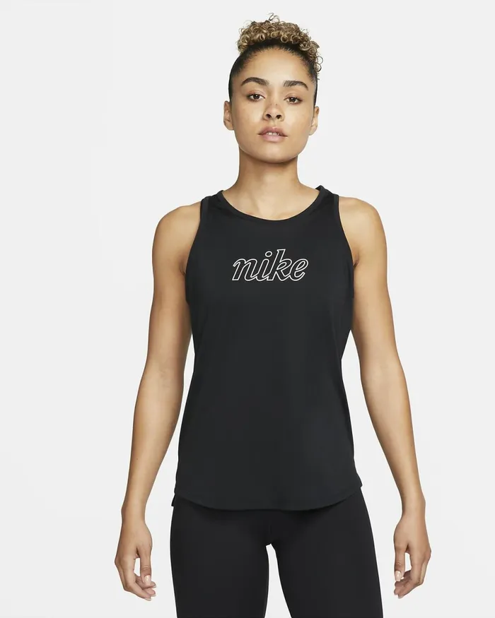 Women DriFit One Icon Clash Blackblackwhite Nike Tops And TShirts