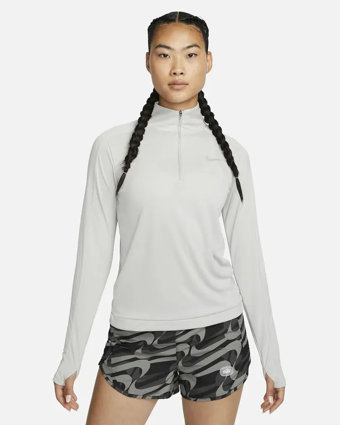 Women DriFit Pacer Light Iron Ore Nike Tops And TShirts