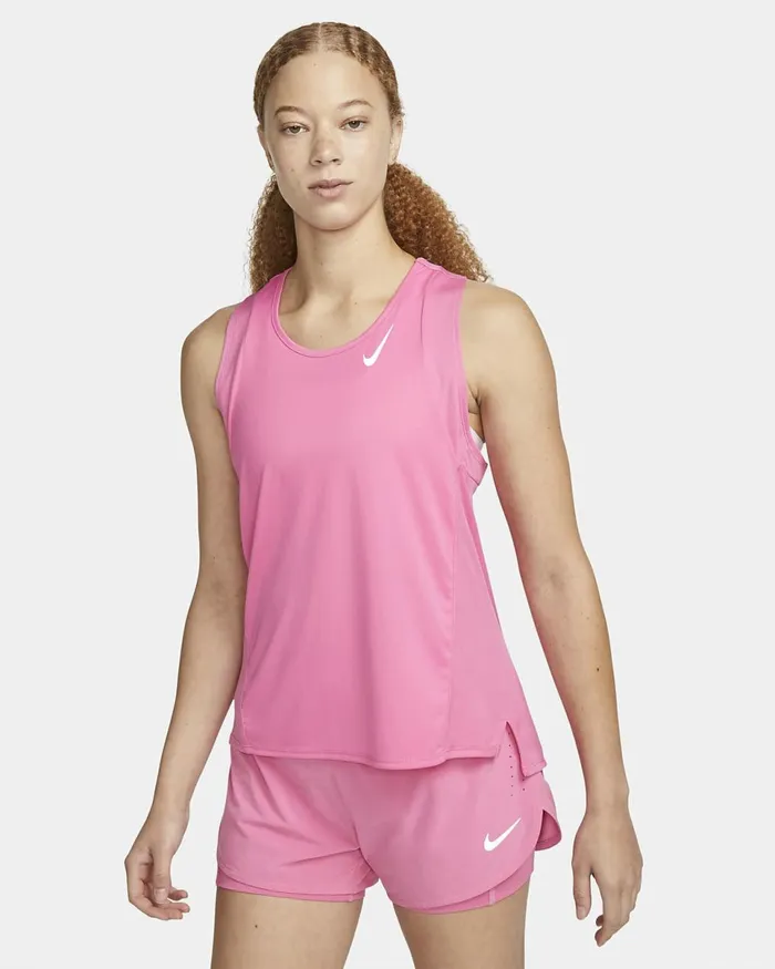 Women DriFit Race Pinksicle Nike Tops And TShirts