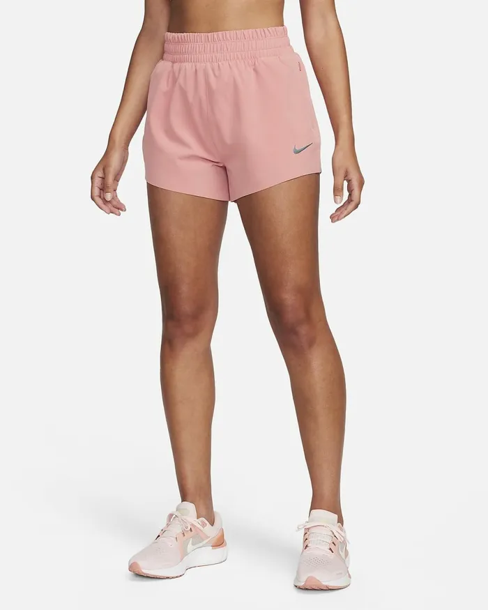 Women DriFit Running Division Red Stardust Nike Shorts