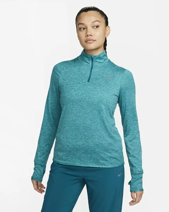 Women DriFit Swift Uv Geode Tealclear Jade Iiheather Nike Tops And TShirts