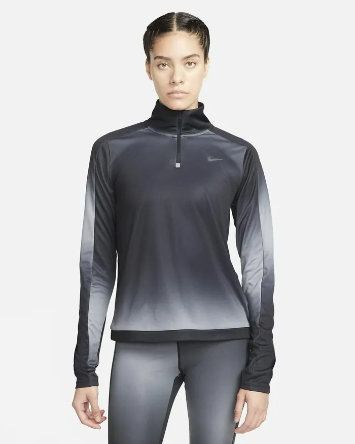 Women DriFit Swoosh Black Nike Tops And TShirts
