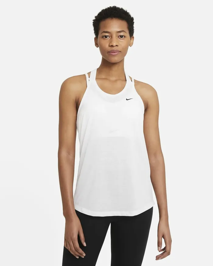 Women DriFit Whiteblack Nike Tops And TShirts