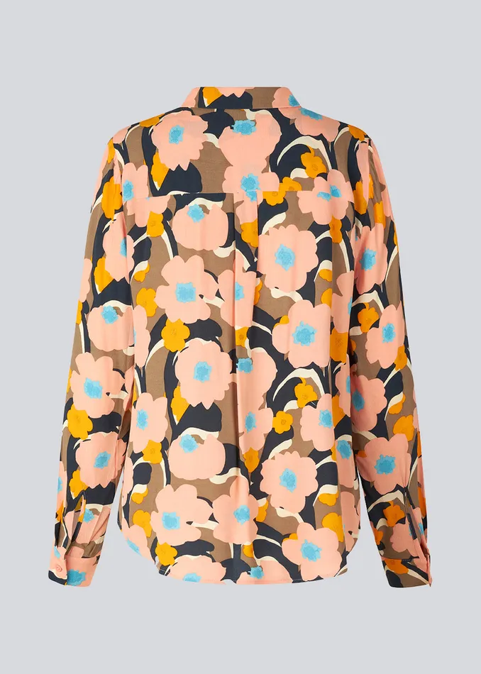 Women DustinMD Print Shirt Sunset Bouquet Modstrm Shirts Women DustinMD Print Shirt Sunset Bouquet Modstrm Shirts