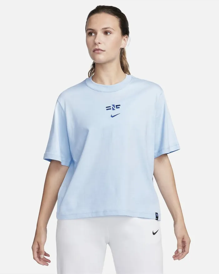 Women England Celestine Blue Nike Tops And TShirts