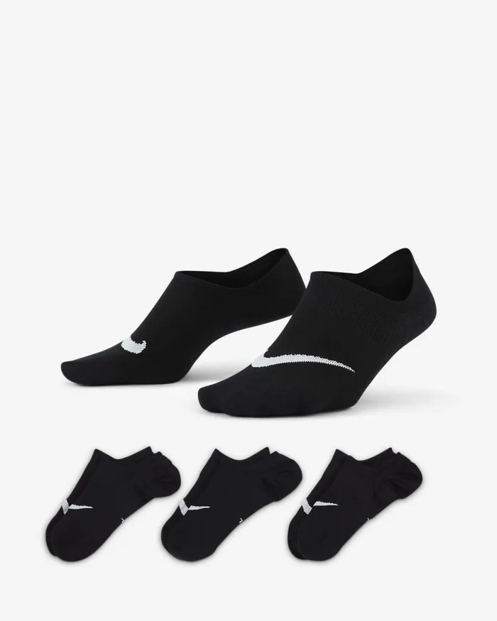 Women Everyday Plus Lightweight Blackwhite Nike Socks