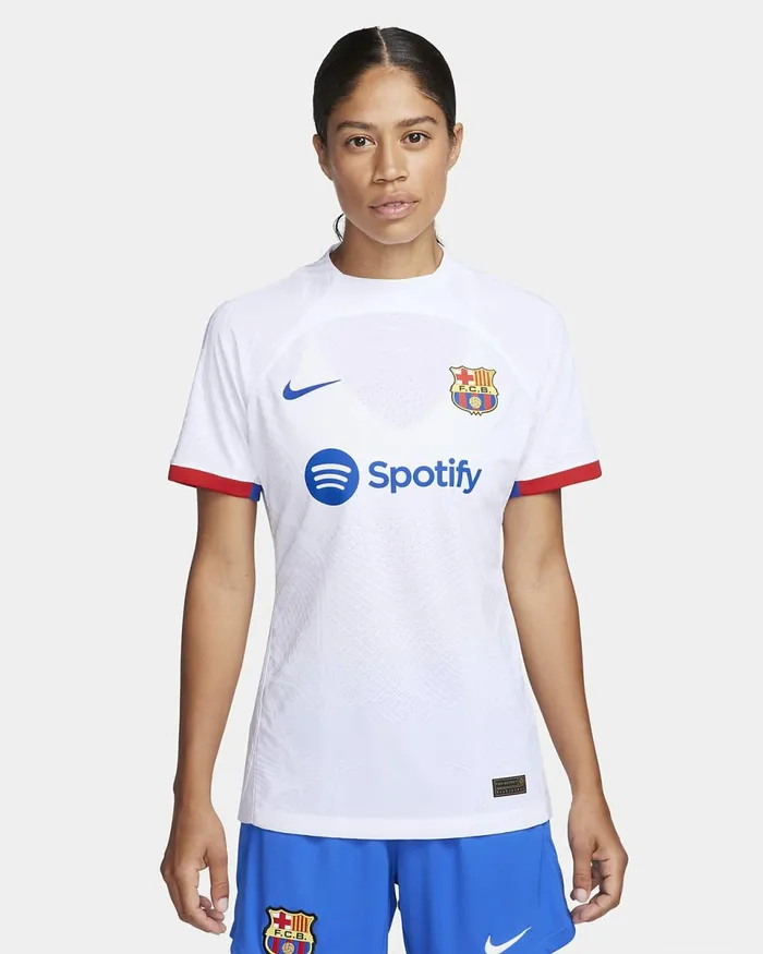 Women FC Barcelona 202324 Match Away Whiteroyal Blueuniversity Redroyal Blue Nike Tops And TShirts Women FC Barcelona 202324 Match Away Whiteroyal Blueuniversity Redroyal Blue Nike Tops And TShirts