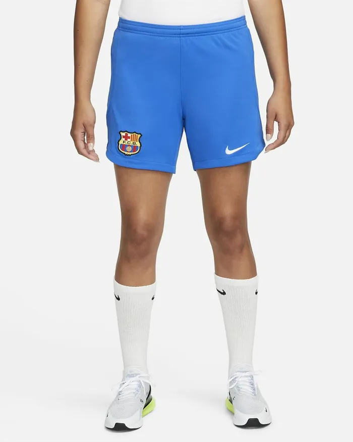Women FC Barcelona 202324 Stadium Away Royal Bluewhite Nike Shorts
