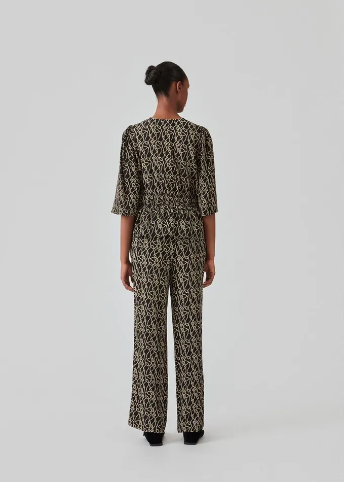 Women FelineMD Print Top Fall Rope Modstrm Tops