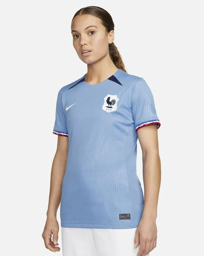 Women Fff 2023 Stadium Home Polarloyal Bluewhite Nike Tops And TShirts