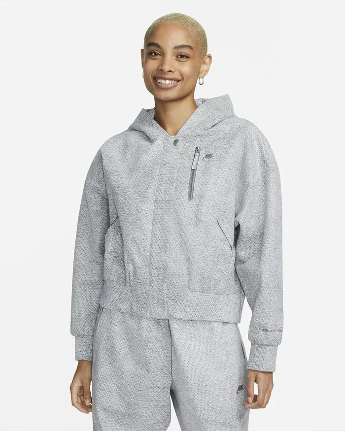 Women Forward Bomber Jacket Smoke Greyheatherlight Smoke Greycool Grey Nike Hoodies And Sweatshirts Women Forward Bomber Jacket Smoke Greyheatherlight Smoke Greycool Grey Nike Hoodies And Sweatshirts
