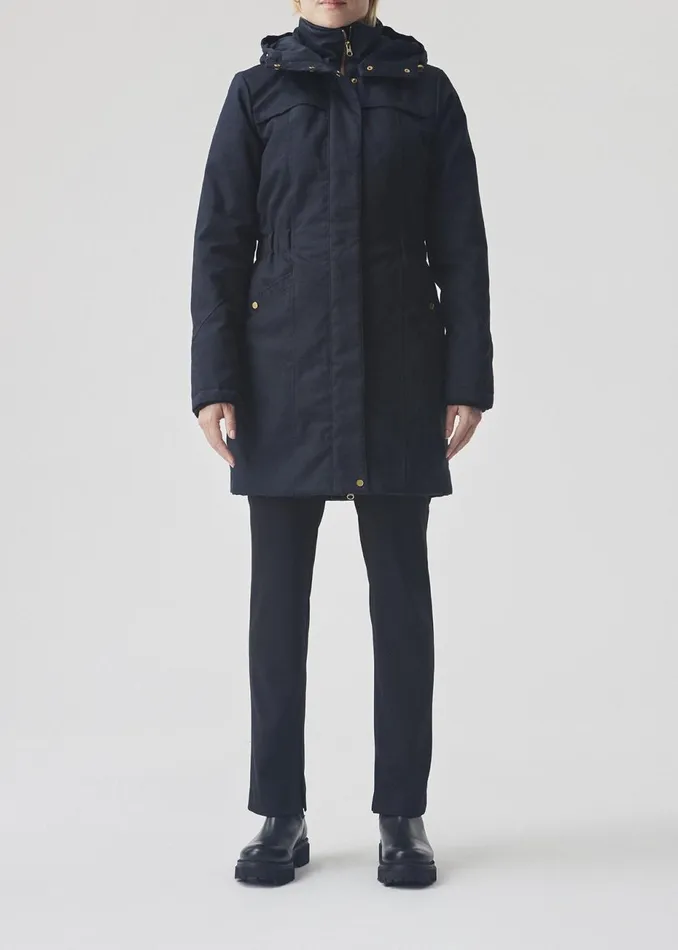 Women Frida Gold Trim Navy Noir Modstrm Coats and Jackets Women Frida Gold Trim Navy Noir Modstrm Coats and Jackets