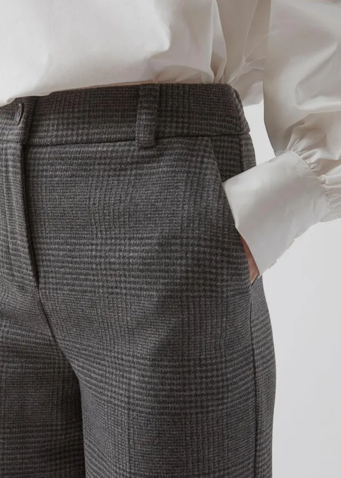 Women Gale Check Pants Cox Grey Check Modstrm Suits Women Gale Check Pants Cox Grey Check Modstrm Suits
