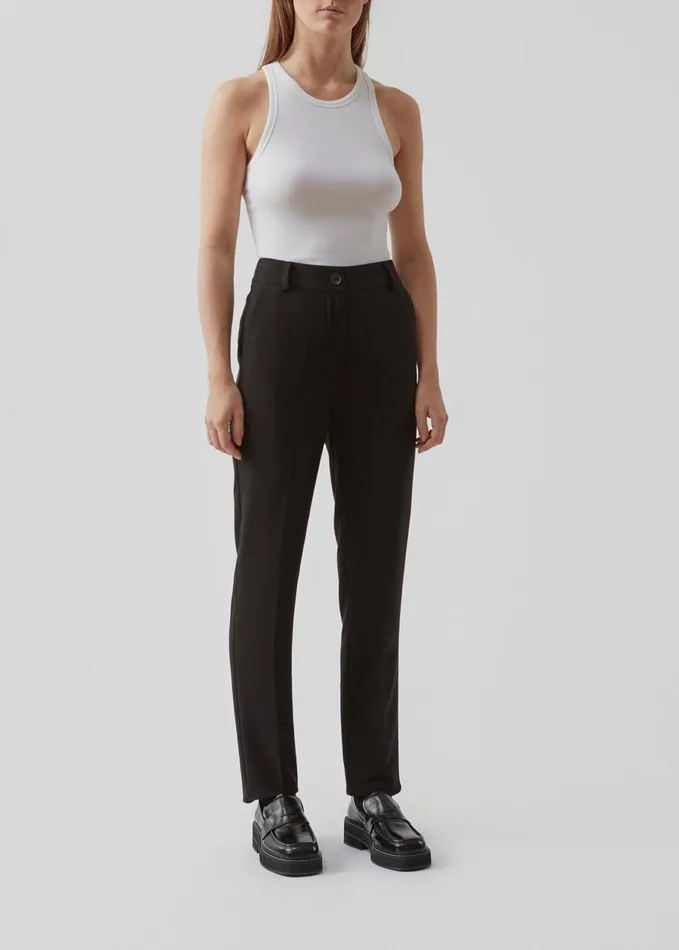 Women Gale Straight Pants Black Modstrm Suits