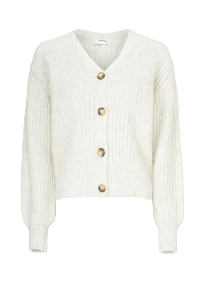 Women Goldie Cardigan Off White Modstrm Blouses and Knitwear
