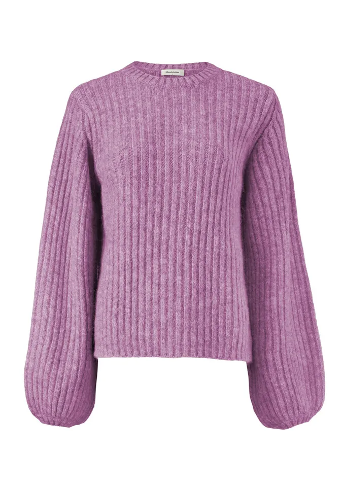 Women Goldie Oneck Pale Grape Modstrm Blouses and Knitwear