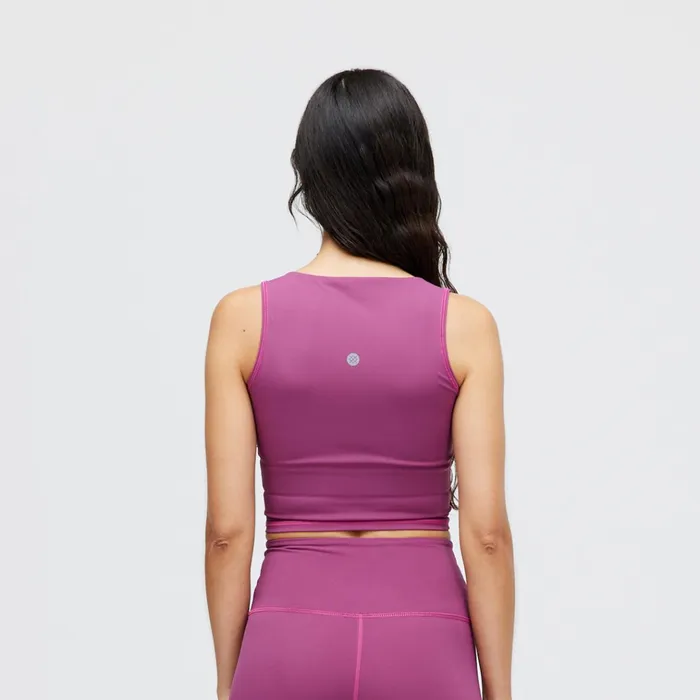 Women Happenings Crop Top Berry Stance Tanks