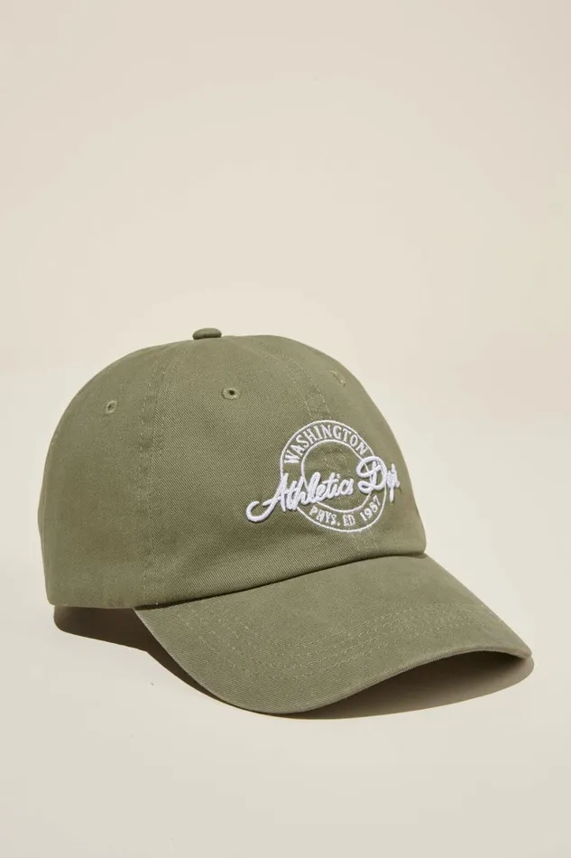 Women Hats Cotton On Classic Dad Cap Athletics Deptgreen
