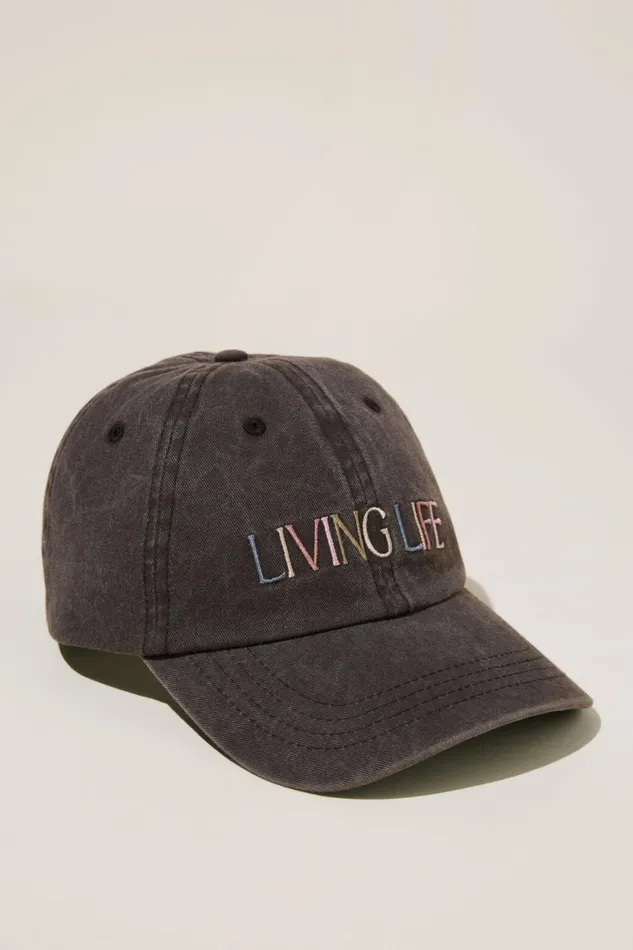Women Hats Cotton On Classic Dad Cap Living Lifeblack