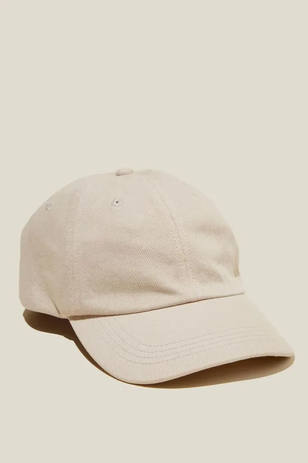 Women Hats Cotton On Classic Dad Cap Washed Denimsoft Taupe