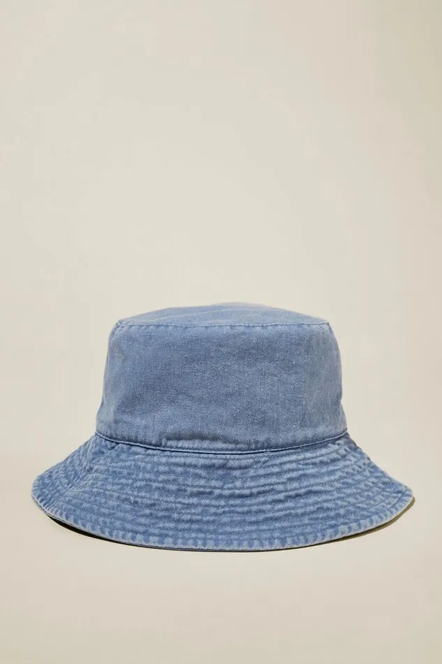 Women Hats Cotton On Willow Washed Bucket Hat Elemental Blue