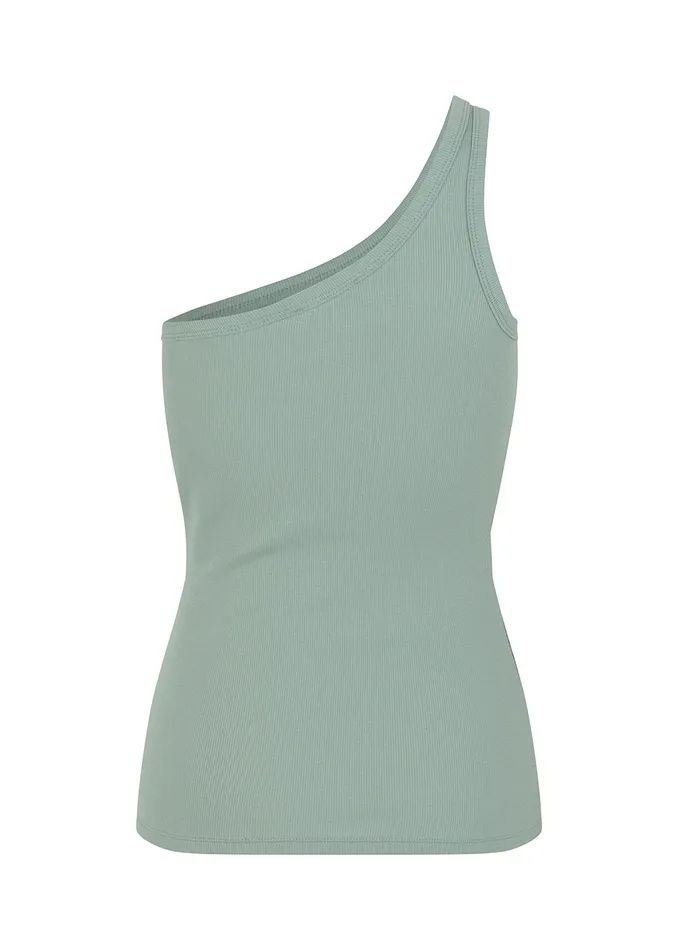 Women Igor One Shoulder Top Sage Modstrm Tops Women Igor One Shoulder Top Sage Modstrm Tops