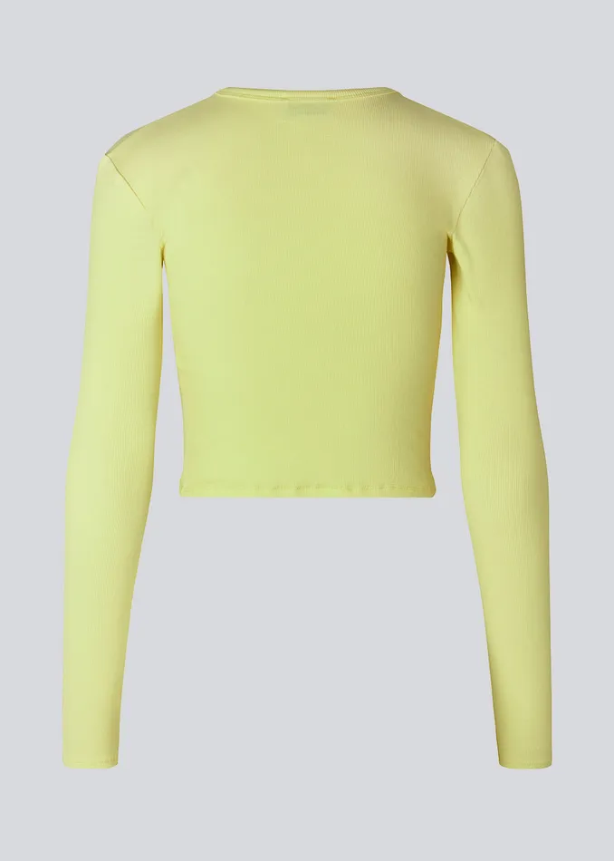 Women IgorMD LS Crop Top Yellow Pear Modstrm Tops