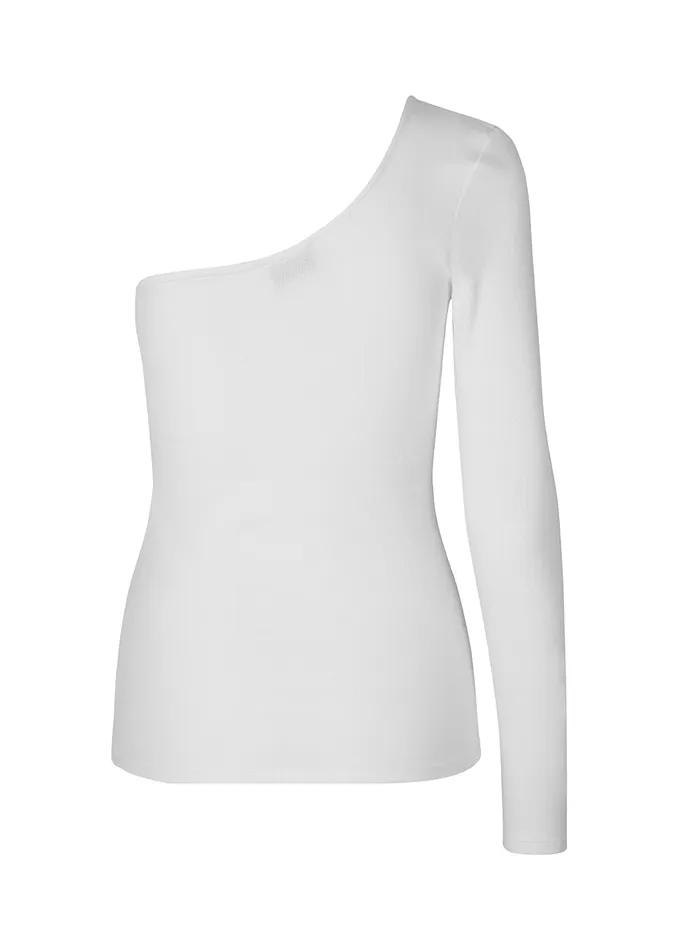 Women IgorMD One Shoulder LS Top Off White Modstrm Tops Women IgorMD One Shoulder LS Top Off White Modstrm Tops