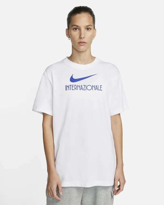 Women Inter Milan Swoosh White Nike Tops And TShirts
