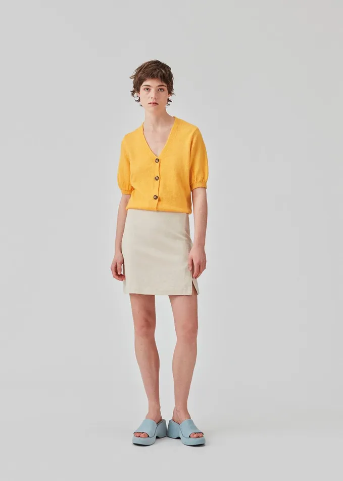 Women Irene Cardigan Gold Fusion Modstrm Blouses and Knitwear Women Irene Cardigan Gold Fusion Modstrm Blouses and Knitwear