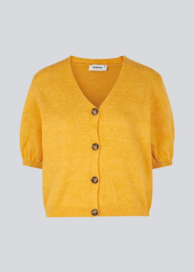 Women Irene Cardigan Gold Fusion Modstrm Blouses and Knitwear Women Irene Cardigan Gold Fusion Modstrm Blouses and Knitwear