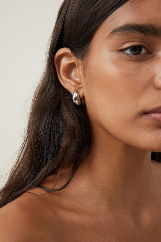 Women Jewelry Cotton On Waterproof Large Hoop Earring Stainless Steel Tear Drop Women Jewelry Cotton On Waterproof Large Hoop Earring Stainless Steel Tear Drop