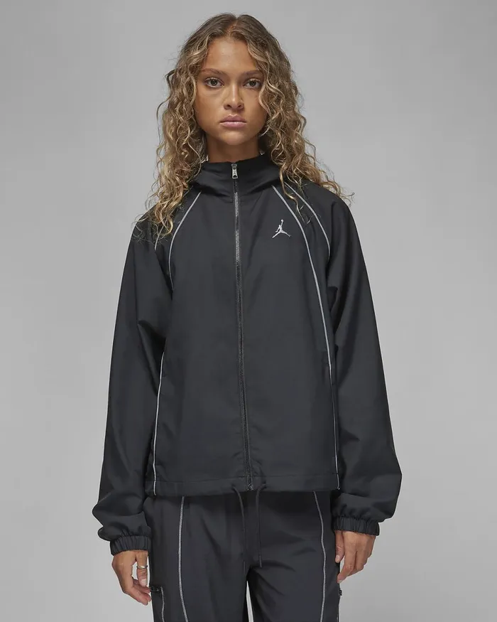 Women Jordan Blacksmoke Grey Nike Jackets