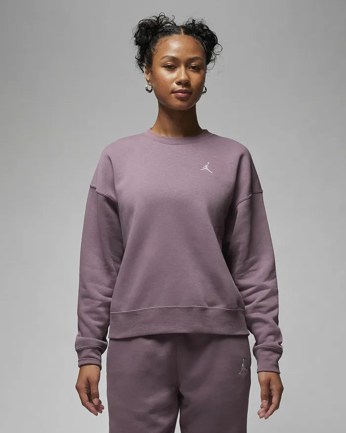 Women Jordan Brooklyn Fleece Sky J Mauve Nike Hoodies And Sweatshirts