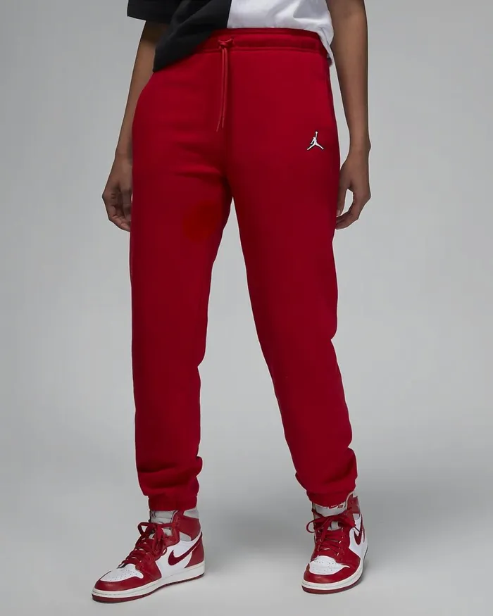 Women Jordan Brooklyn Gym Redwhite Nike Trousers