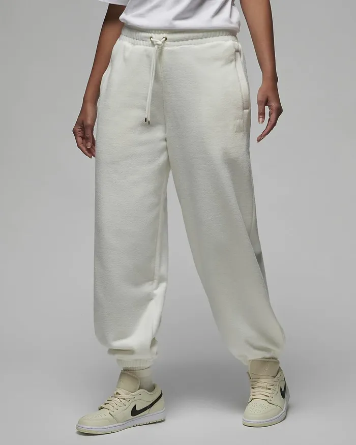 Women Jordan Flight Fleece Sail Nike Trousers