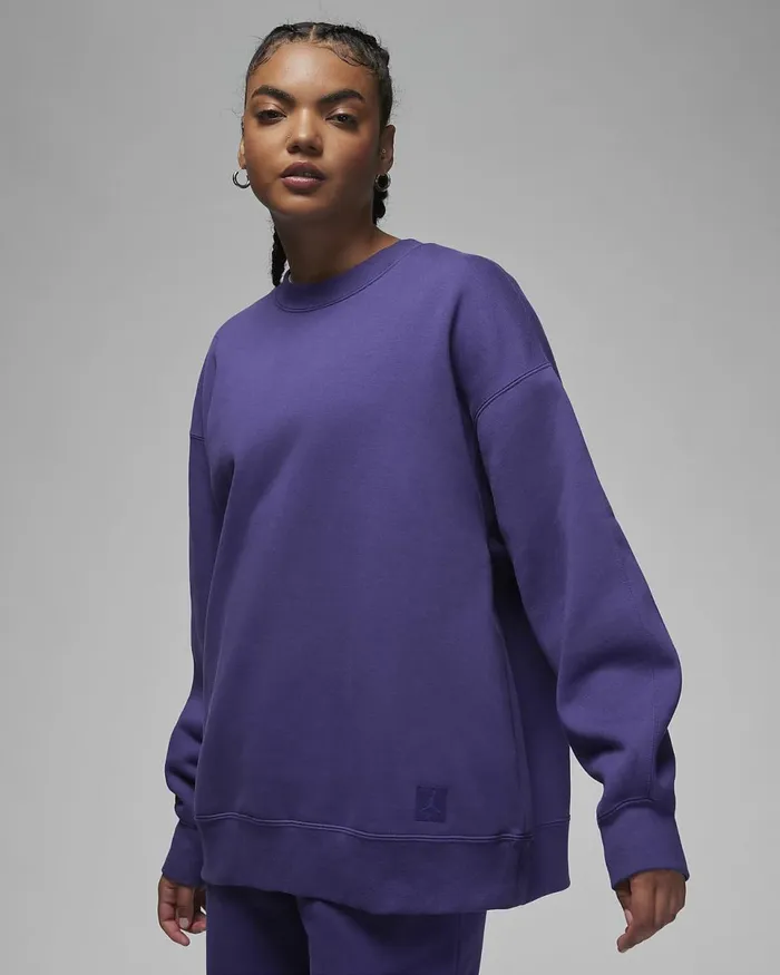 Women Jordan Flight Fleece Sky J Purple Nike Hoodies And Sweatshirts