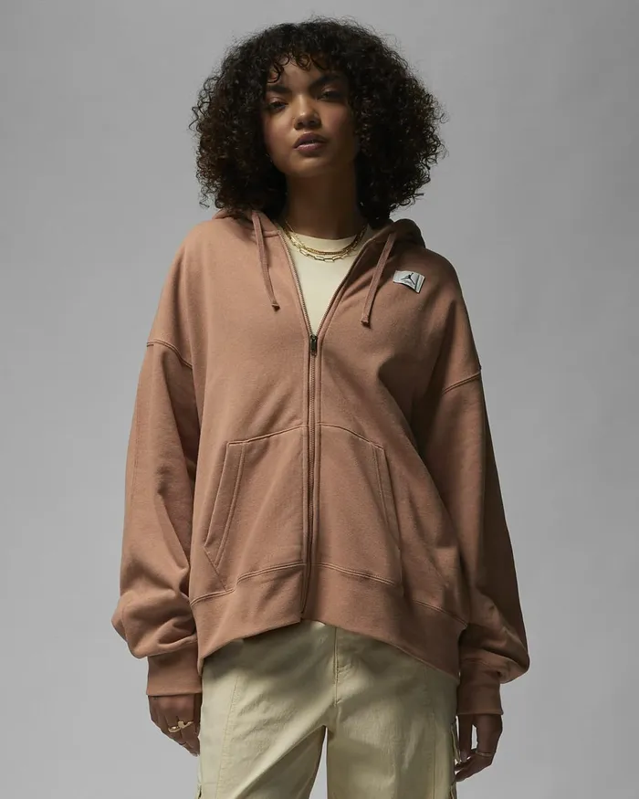 Women Jordan Flight Mineral Clay Nike Hoodies And Sweatshirts