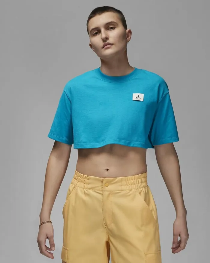 Women Jordan Sport Aquatone Nike Tops And TShirts