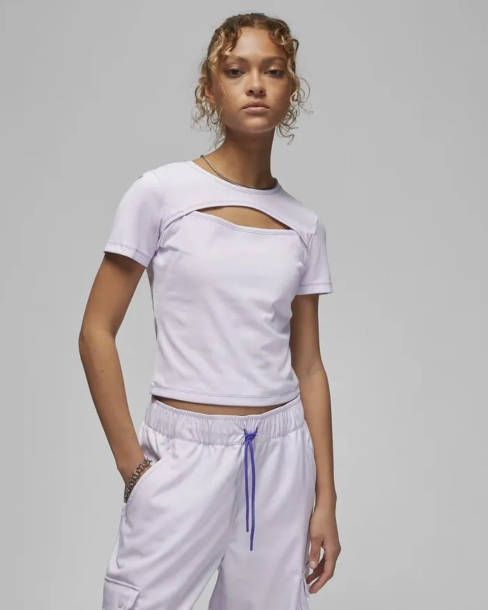Women Jordan Sport Barely Grapelapis Nike Tops And TShirts