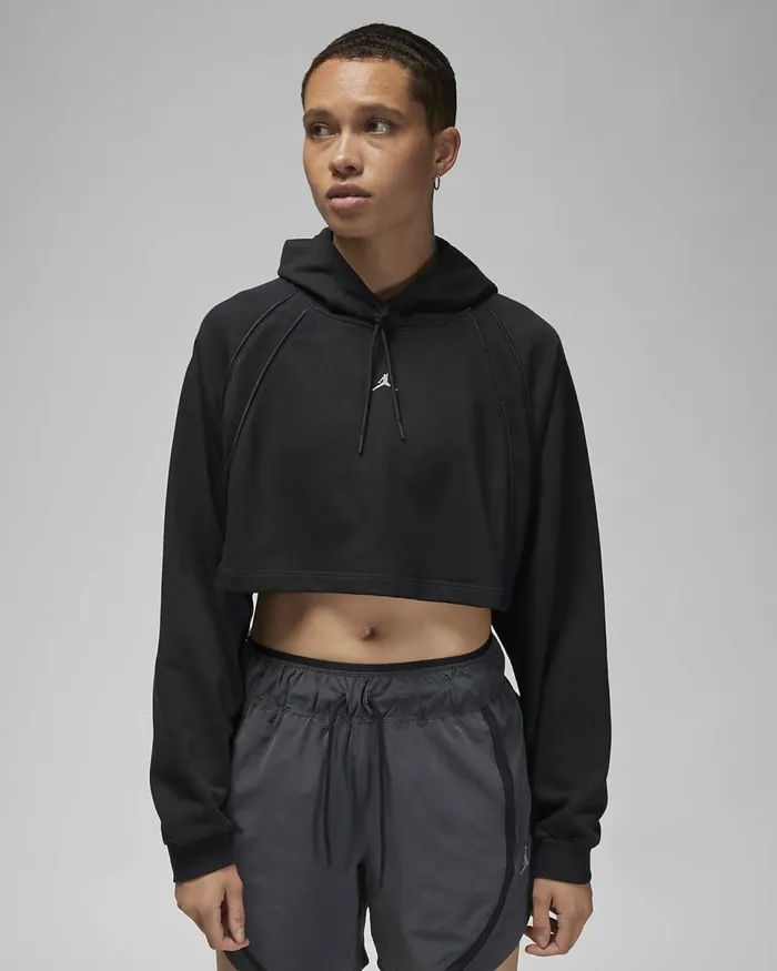 Women Jordan Sport Blackblackblackstealth Nike Hoodies And Sweatshirts