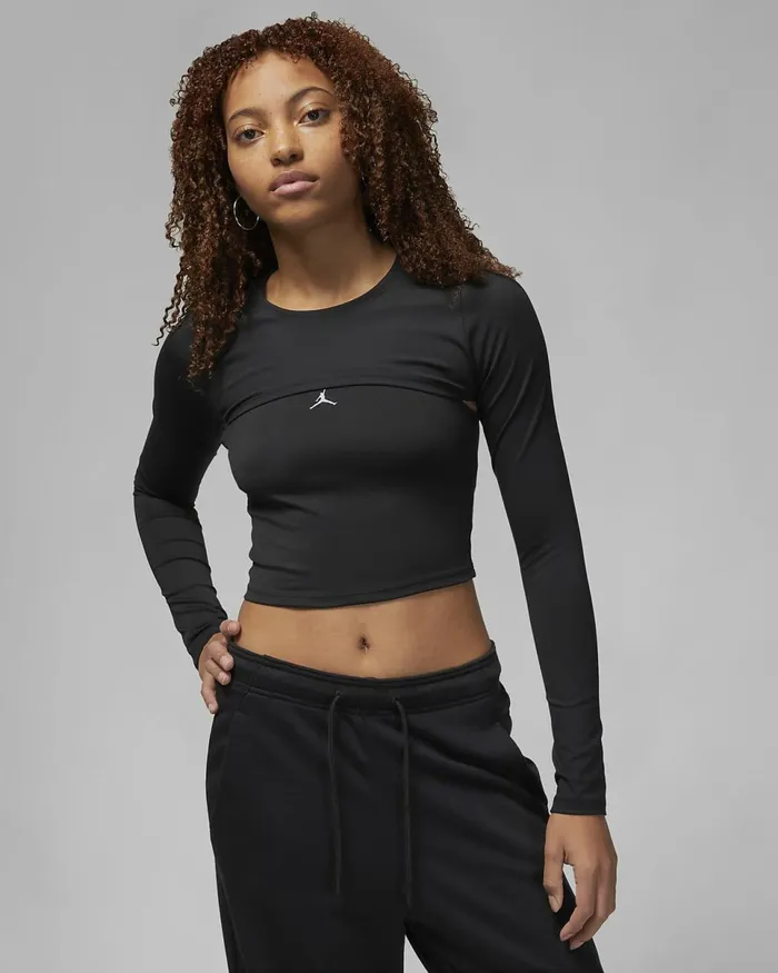 Women Jordan Sport Blackstealth Nike Tops And TShirts