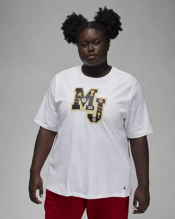 Women Jordan Whiteblack Nike Tops And TShirts