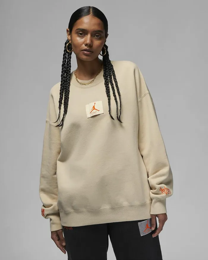 Women Jordan X Shelflife Rattantotal Orange Nike Hoodies And Sweatshirts