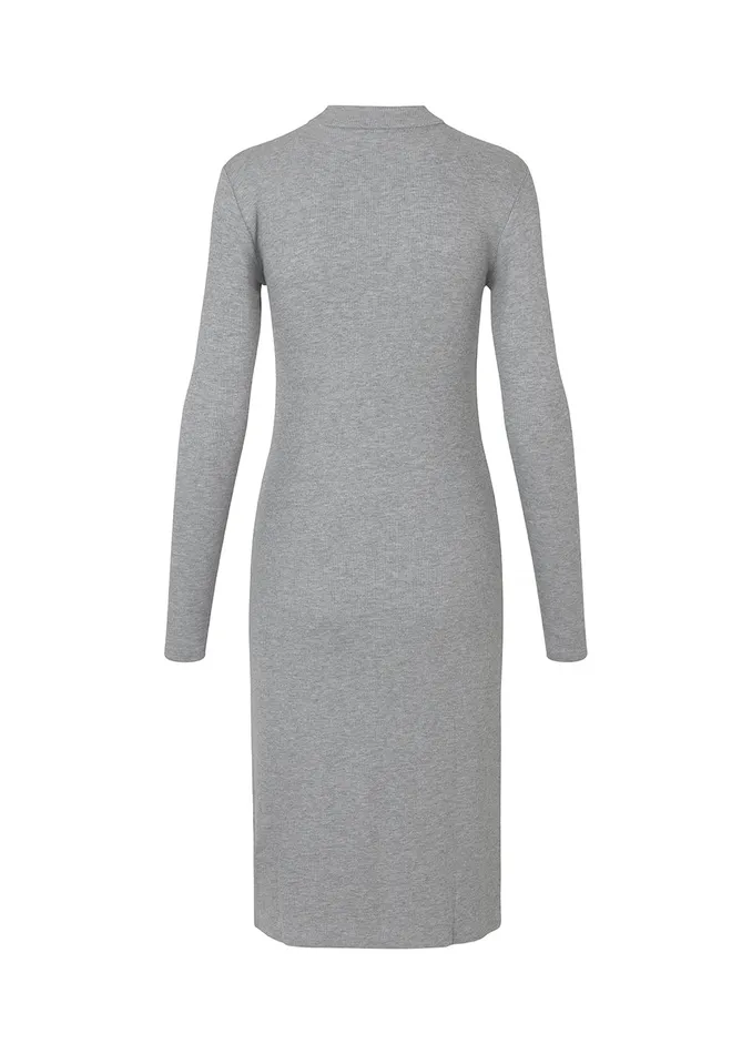 Women Krown LS Tneck Dress Grey Melange Modstrm Dresses Women Krown LS Tneck Dress Grey Melange Modstrm Dresses