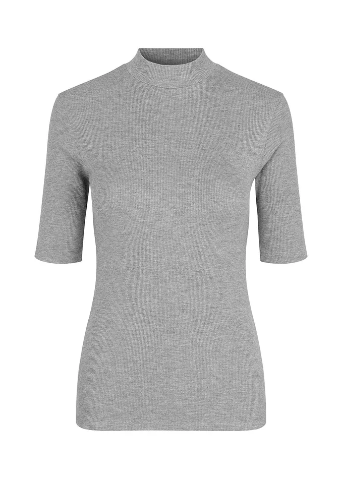 Women Krown Tshirt Grey Melange Modstrm TShirts
