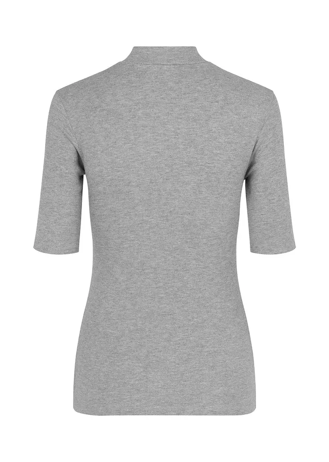Women Krown Tshirt Grey Melange Modstrm TShirts