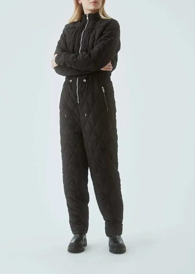Women Krystal Padded Jumpsuit Black Modstrm Coats and Jackets