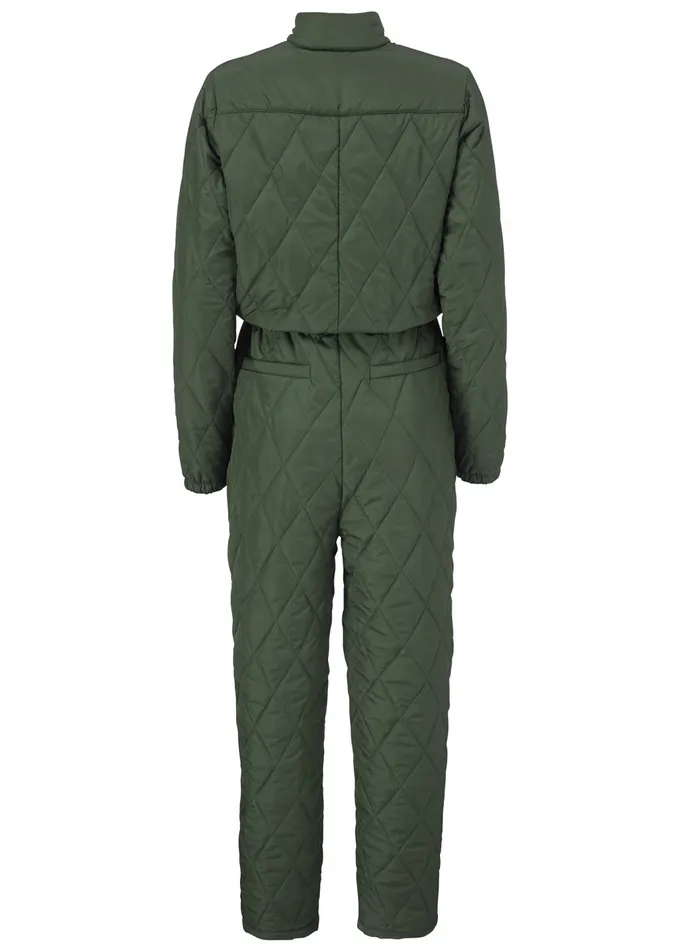 Women Krystal Padded Jumpsuit Dark Army Modstrm Coats and Jackets