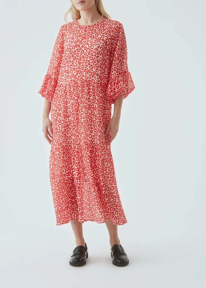 Women Lana Print Dress Fire Leo Modstrm Dresses